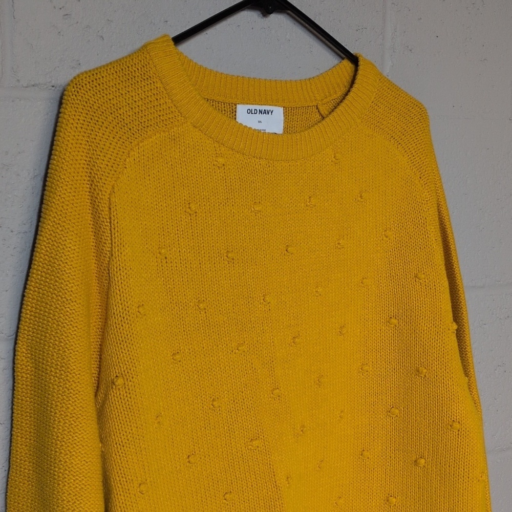 Old Navy Women's Mustard Yellow Sweater XXL, like new - Picture 2 of 5